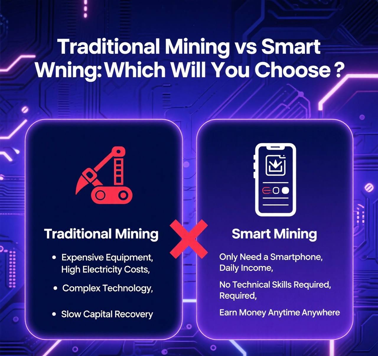Blockchain mining technology
